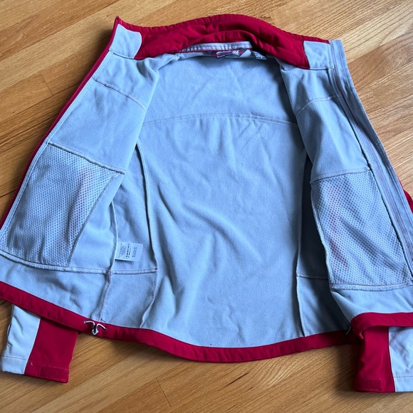 Eddie Bauer System Component 365 windbreaker jacket. Size small- Red- Gray - Picture 6 of 7